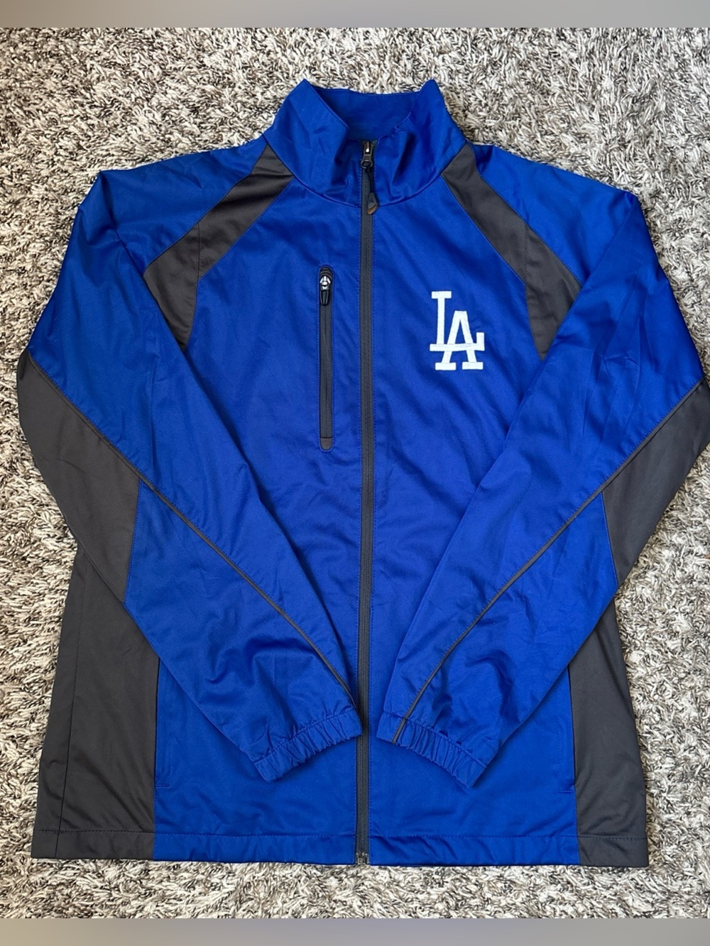Los Angeles Dodgers Royal Blue & Gray Men's Full-Zip Jacket